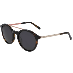 Dvf Women's Sunglasses - Dark Tort Plastic Round Frame | DVF DVF853S DANIELLE 237