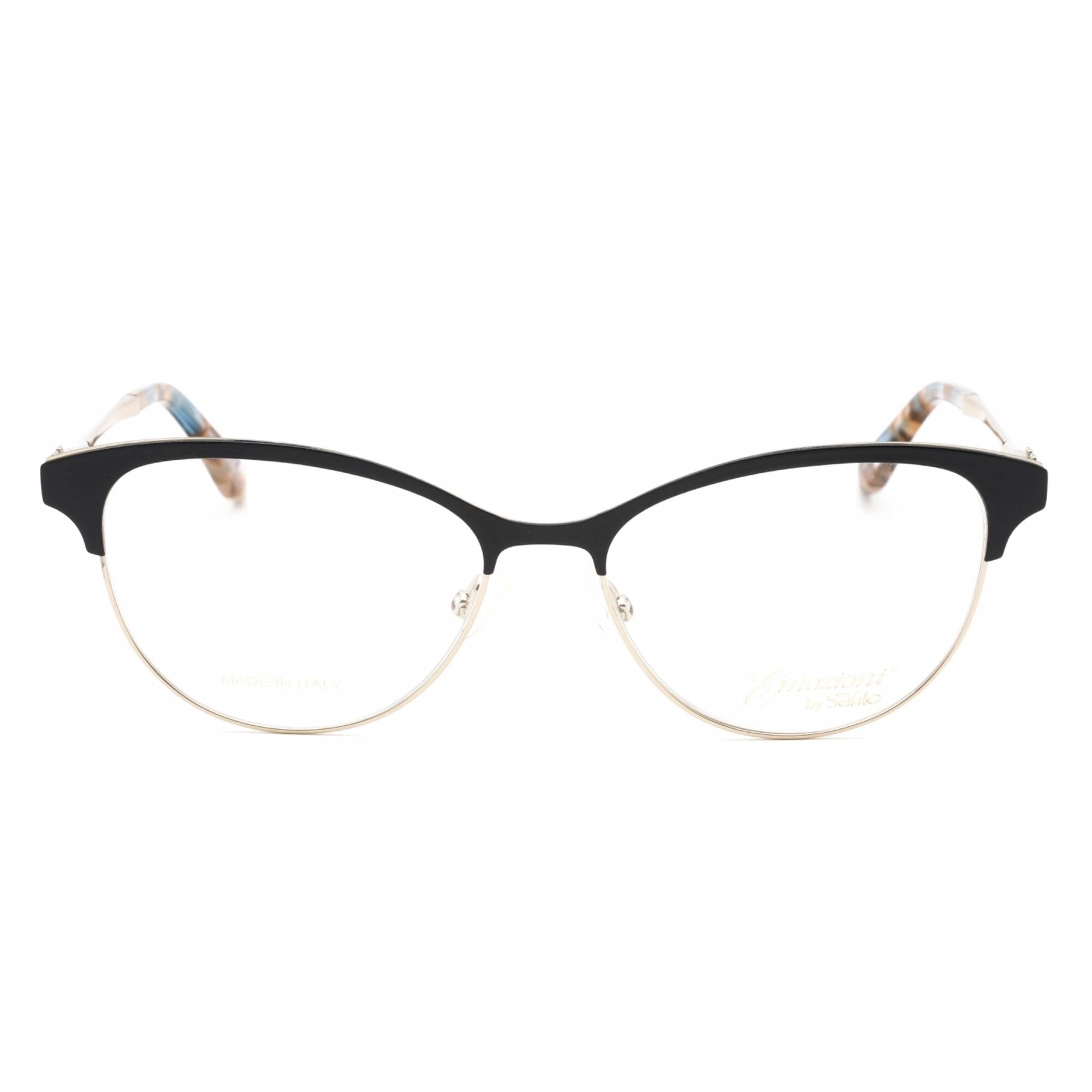Emozioni Women's Eyeglasses - Blue Gold Cat Eye Metal Full Rim Frame | EM 4411 0KY2 00