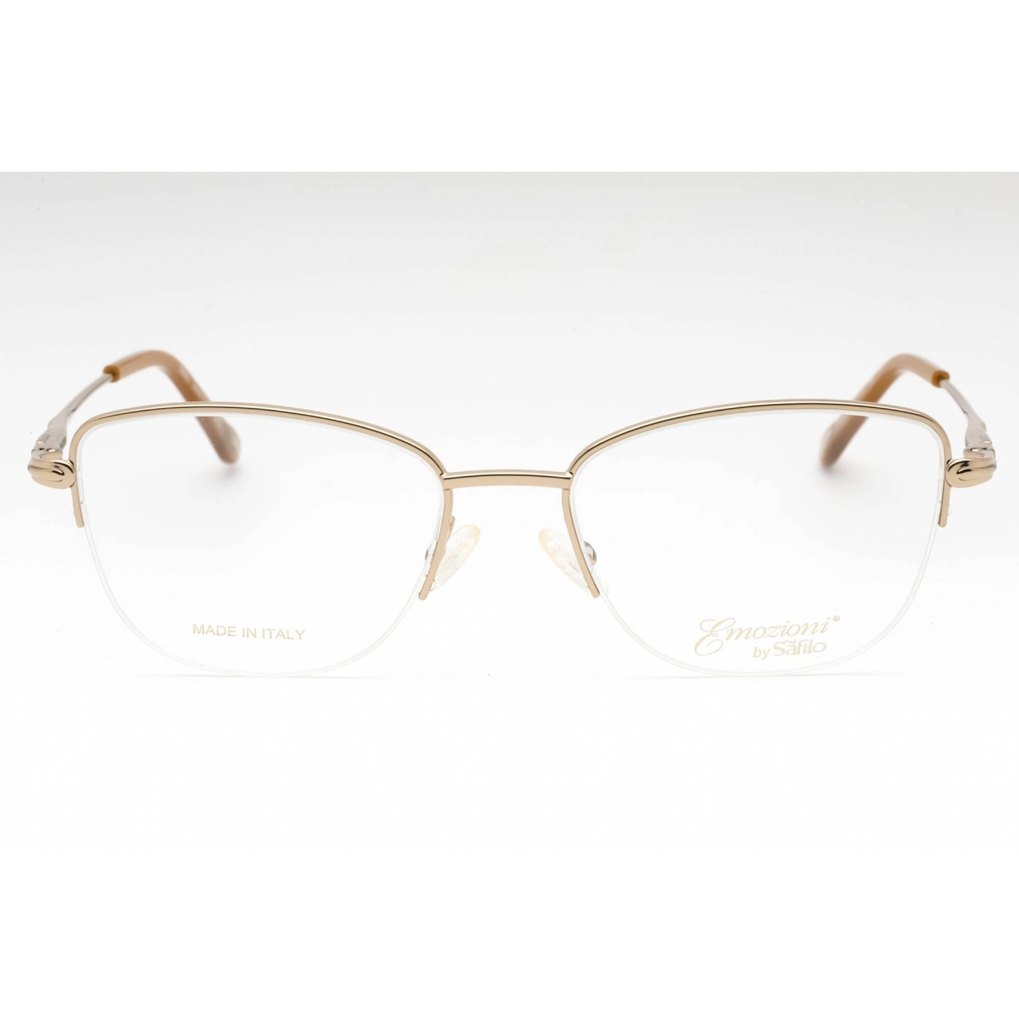Emozioni Women's Eyeglasses - Gold Metal Butterfly Half Rim Frame | EM 4415 0J5G 00