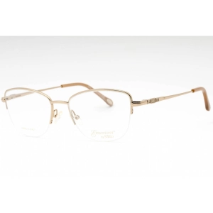 Emozioni Women's Eyeglasses - Gold Metal Butterfly Half Rim Frame | EM 4415 0J5G 00