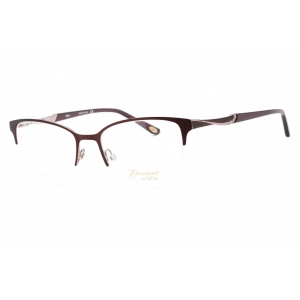 Emozioni Women's Eyeglasses - Plum Lilac Half Rim Cat Eye Frame | EM 4396 0OQ5 00