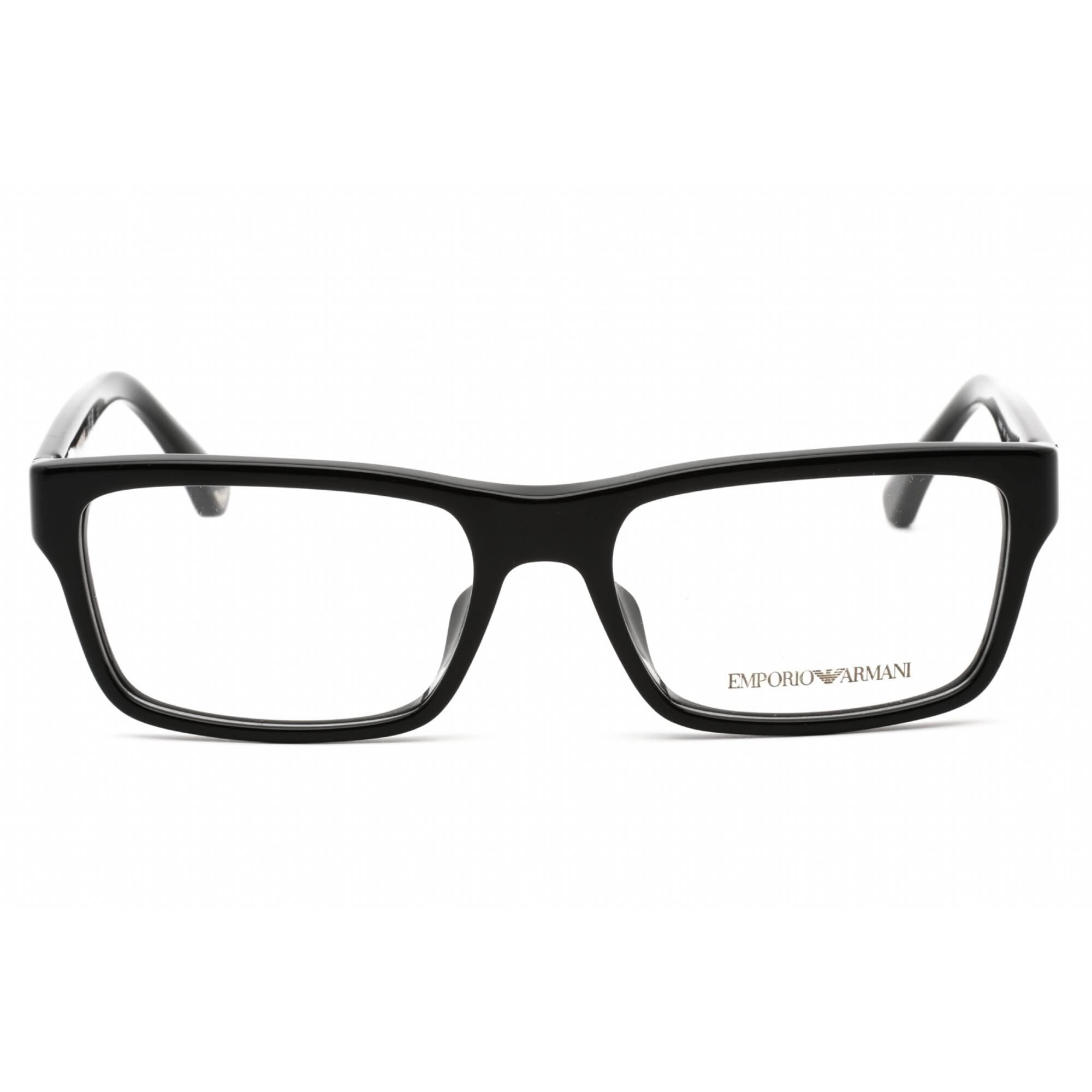 Emporio Armani Women's Eyeglasses - Black Rectangular Clear Demo Lens | EA3050F 5017