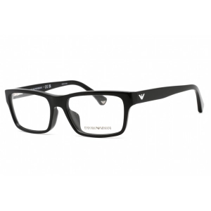 Emporio Armani Women's Eyeglasses - Black Rectangular Clear Demo Lens | EA3050F 5017