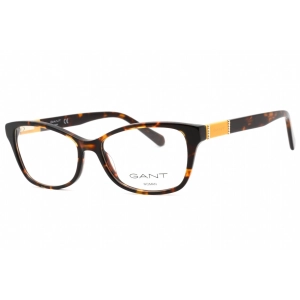 Gant Women's Eyeglasses - Dark Havana Plastic Full Rim Rectangular Frame | GA4136 052
