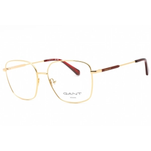 Gant Women's Eyeglasses - Shiny Deep Gold Full Rim Rectangular Frame | GA4145 030