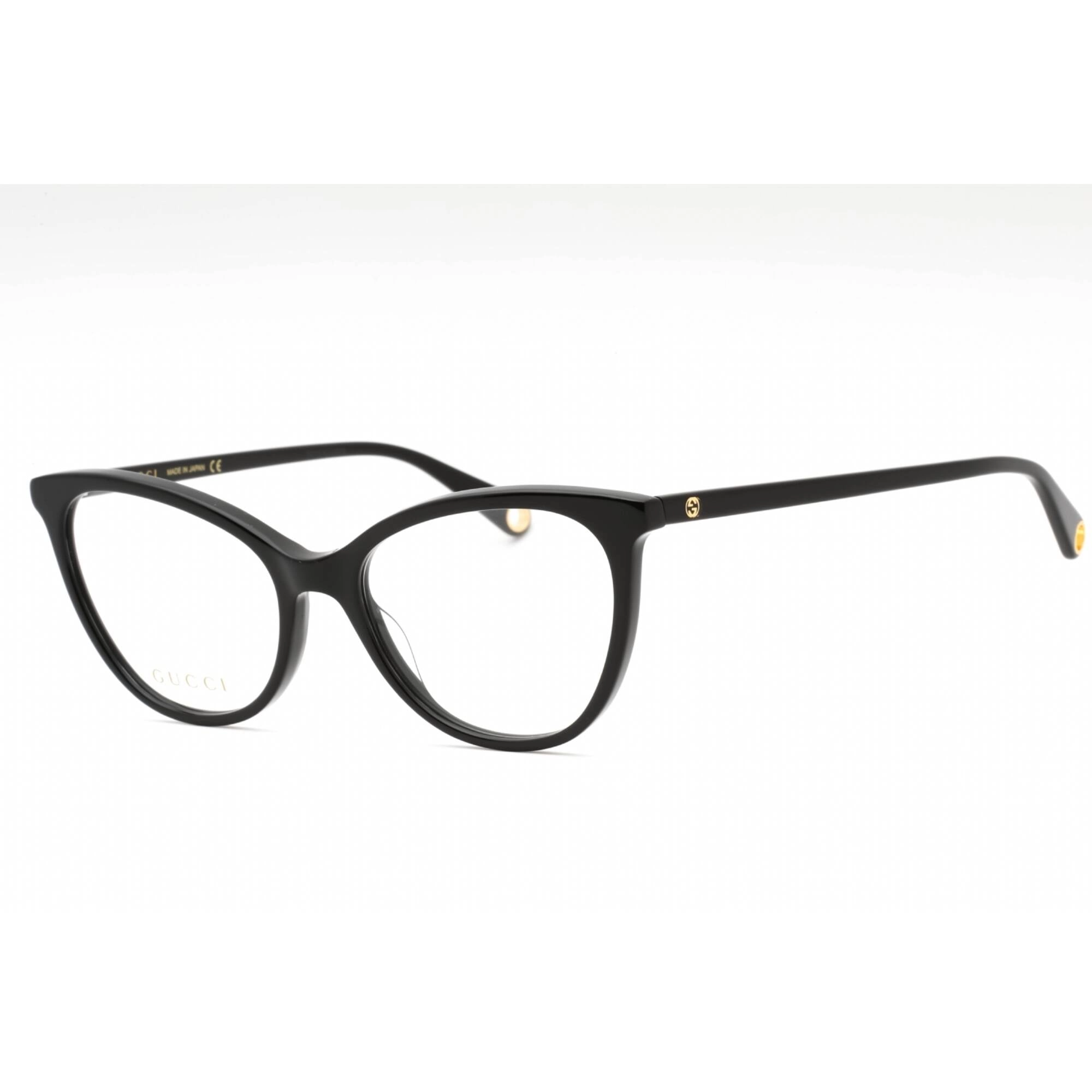 Gucci Women's Eyeglasses - Black Cat Eye Full Rim Frame Clear Demo Lens | GG1079O 001