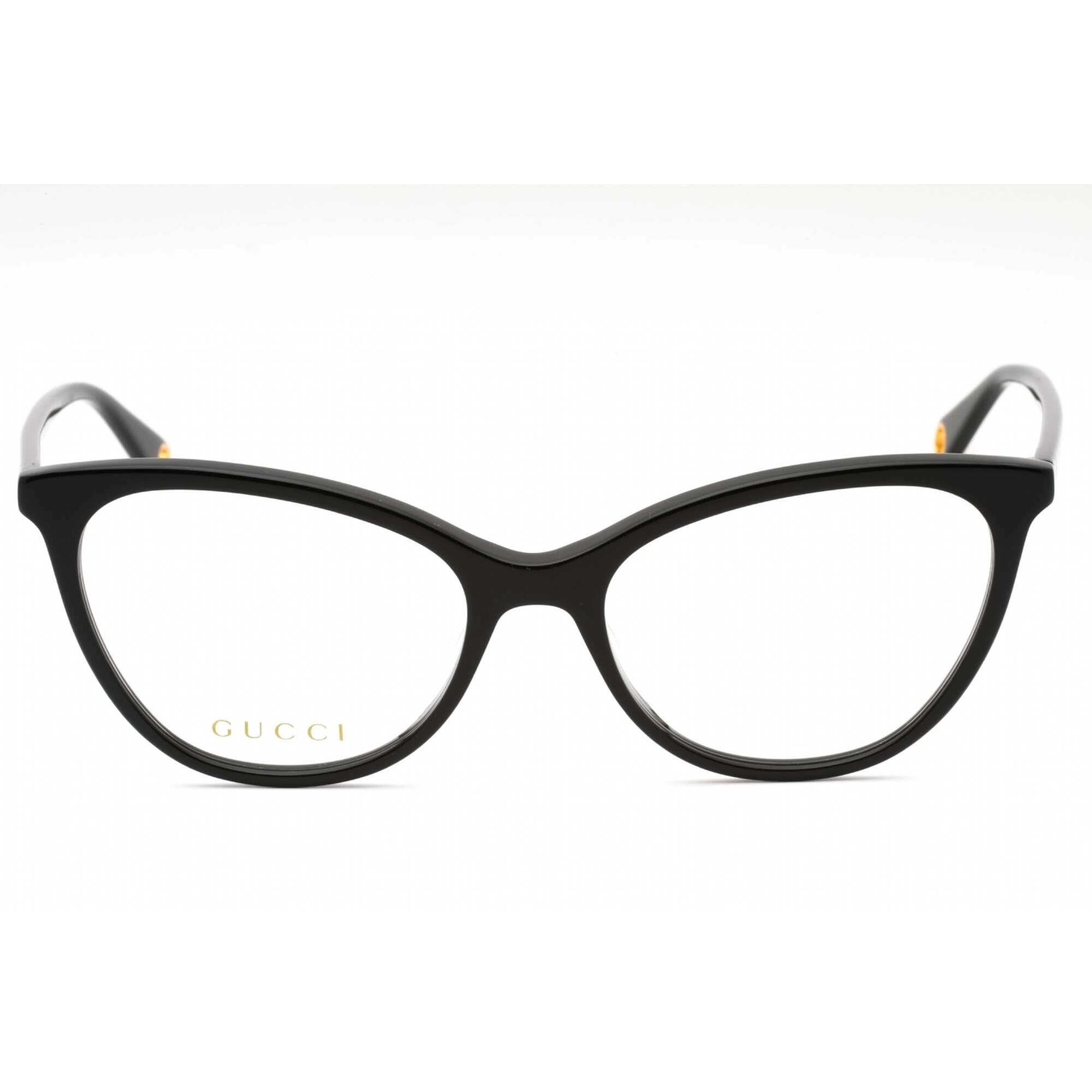 Gucci Women's Eyeglasses - Black Cat Eye Full Rim Frame Clear Demo Lens | GG1079O 001