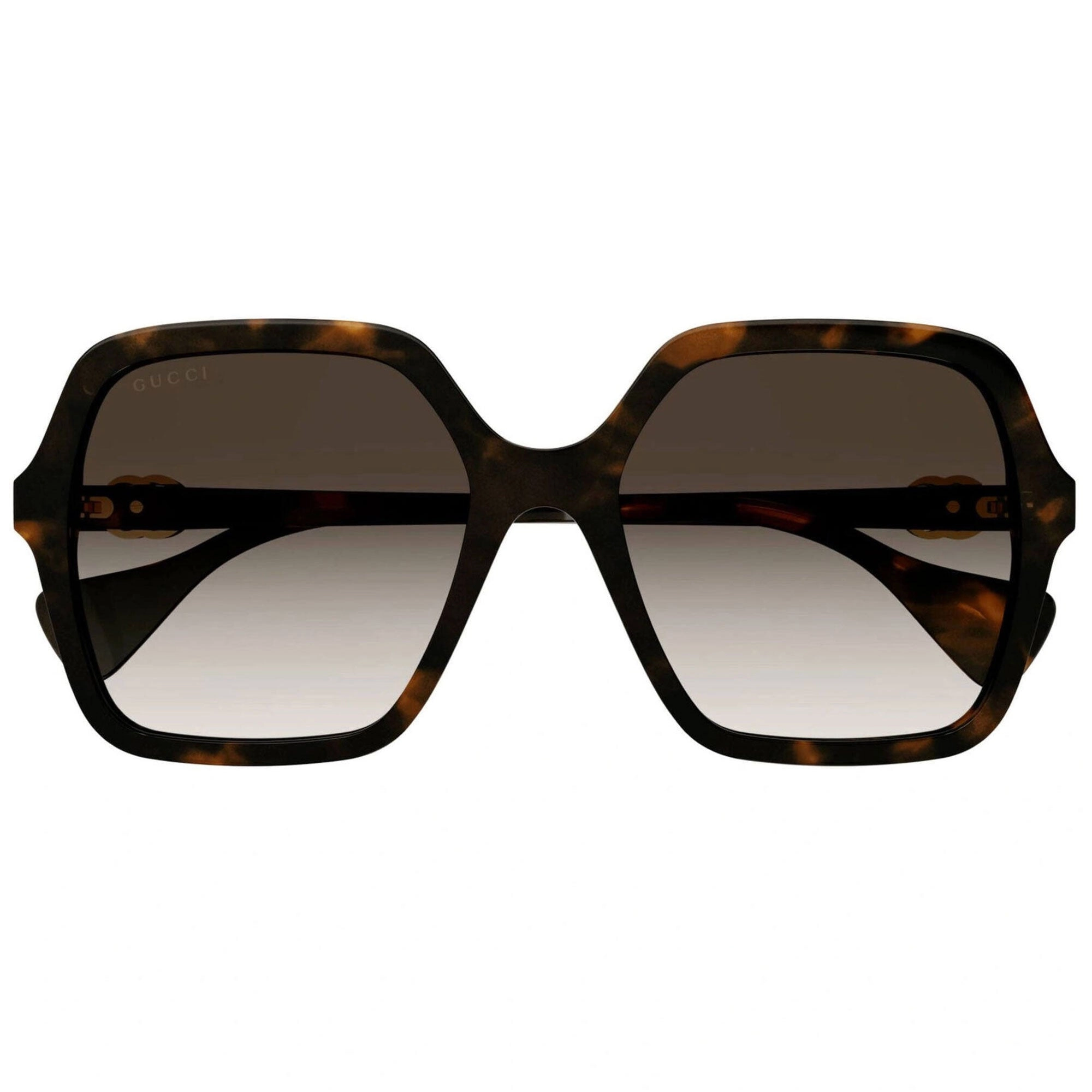 Gucci Women's Sunglasses - Havana Acetate Full Rim Square Shape Frame | GG1072SA 002