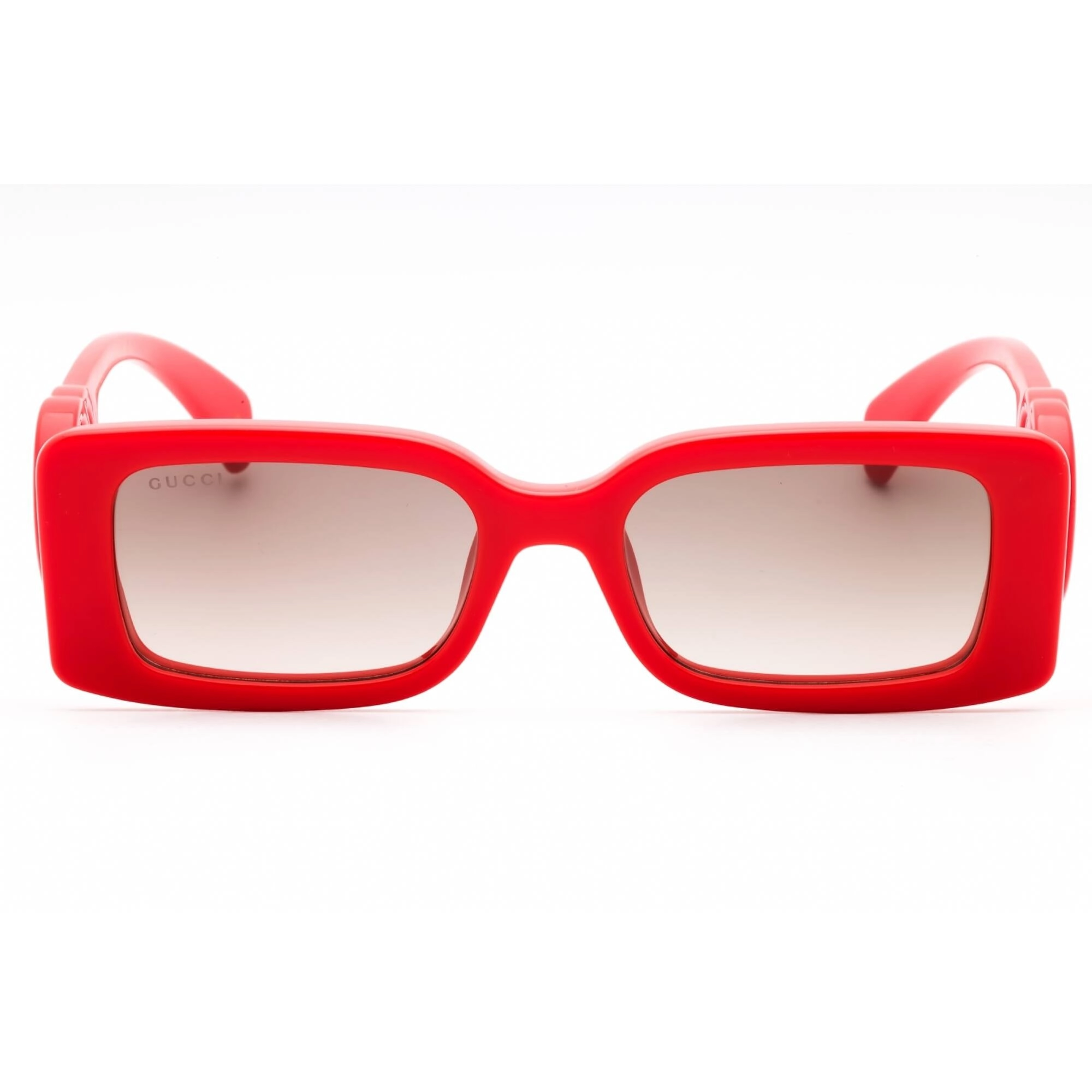 Gucci Women's Sunglasses - Red Injected Propionate Rectangular Full Rim | GG1325S 005