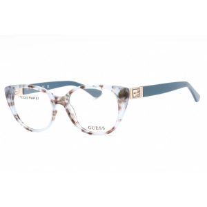 Guess Women's Eyeglasses - Blue/Other Plastic Cat Eye Full Rim Frame | GU2908-4 092