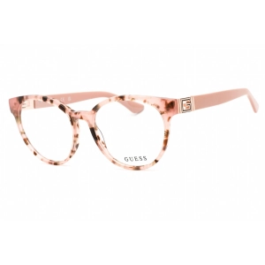 Guess Women's Eyeglasses - Full Rim Pink/Other Plastic Round Shape Frame | GU2909 074