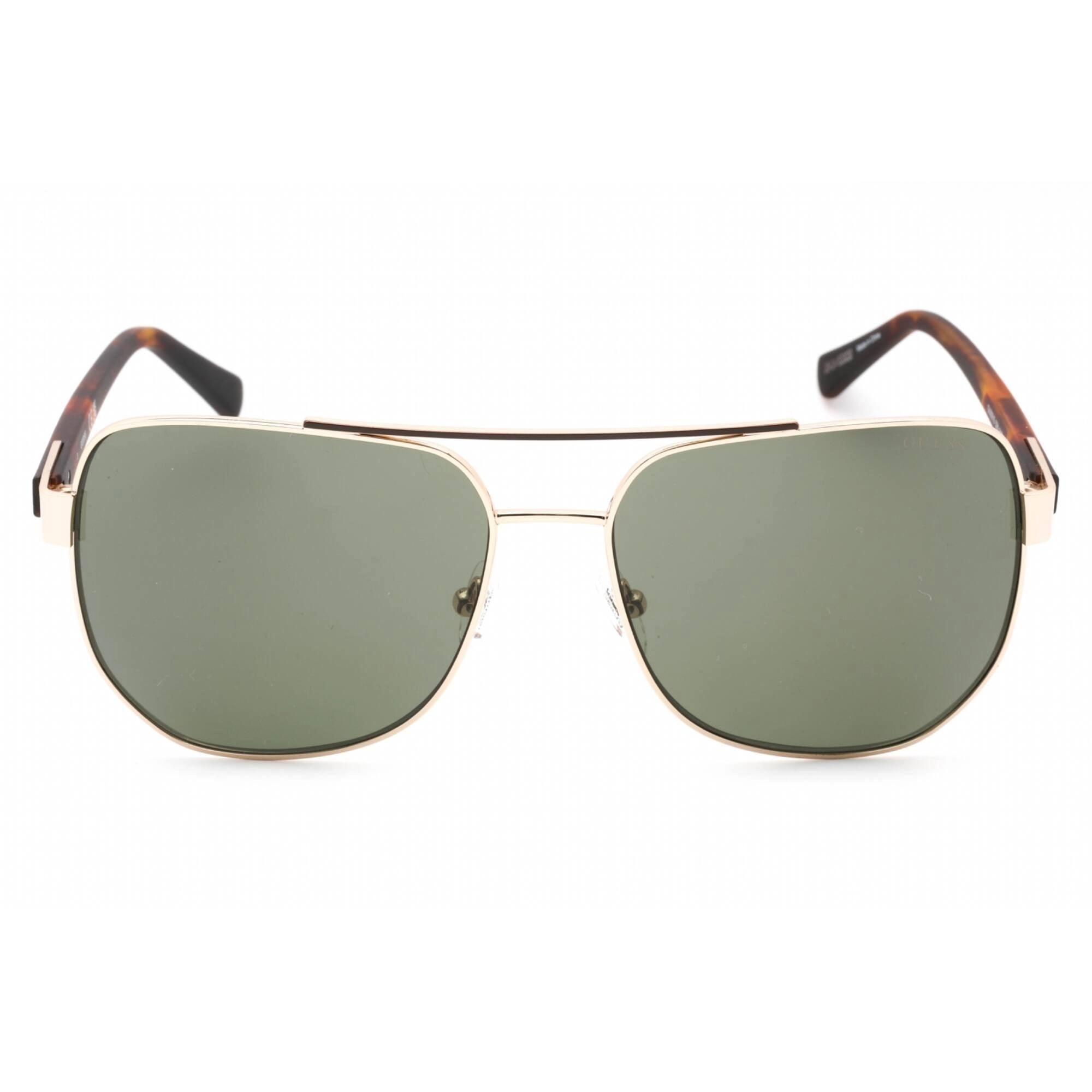 Guess Women's Sunglasses - Full Rim Gold Metal Aviator Shaped Frame | GU00015 32N