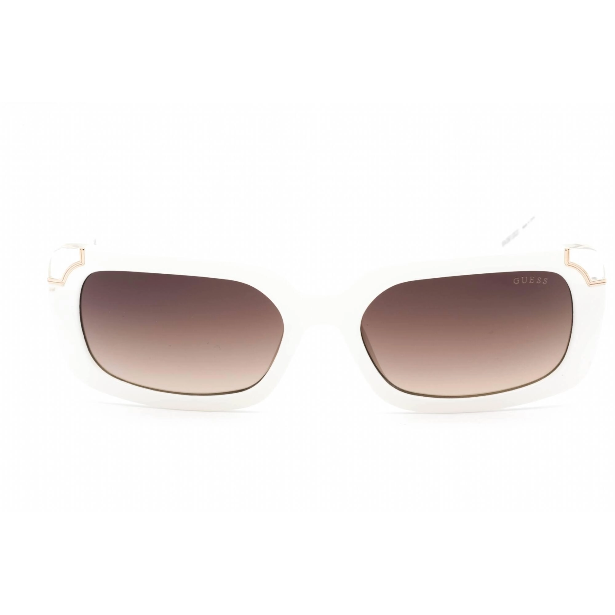 Guess Women's Sunglasses - Full Rim Ivory Plastic Rectangular Shape Frame | GU7841 25F