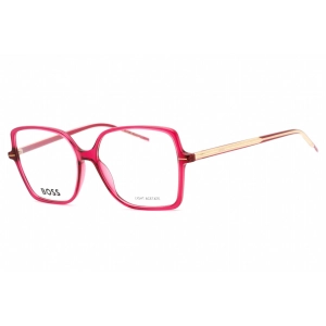 Hugo Boss Women's Eyeglasses - Cherry Metal Full Rim Square Frame | BOSS 1587 08CQ 00