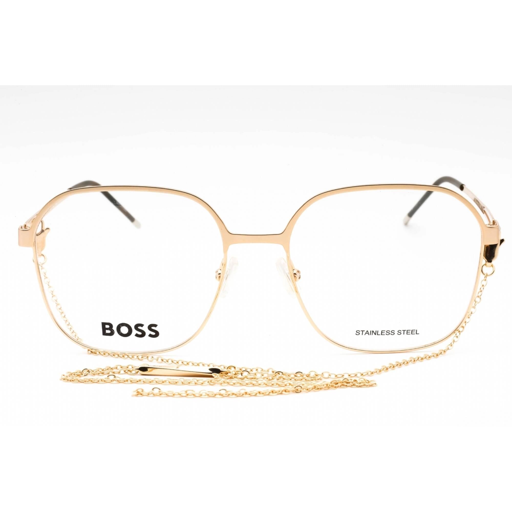 Hugo Boss Women's Eyeglasses - Gold Palladium Metal Square Frame | BOSS 1459 0I20 00