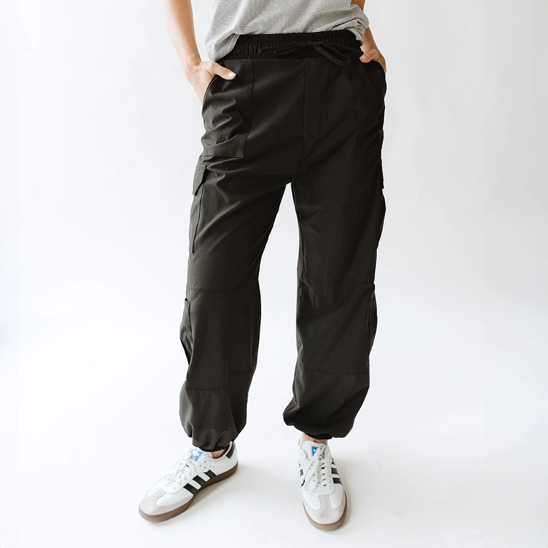 Jetsetter Cargo Joggers, Black