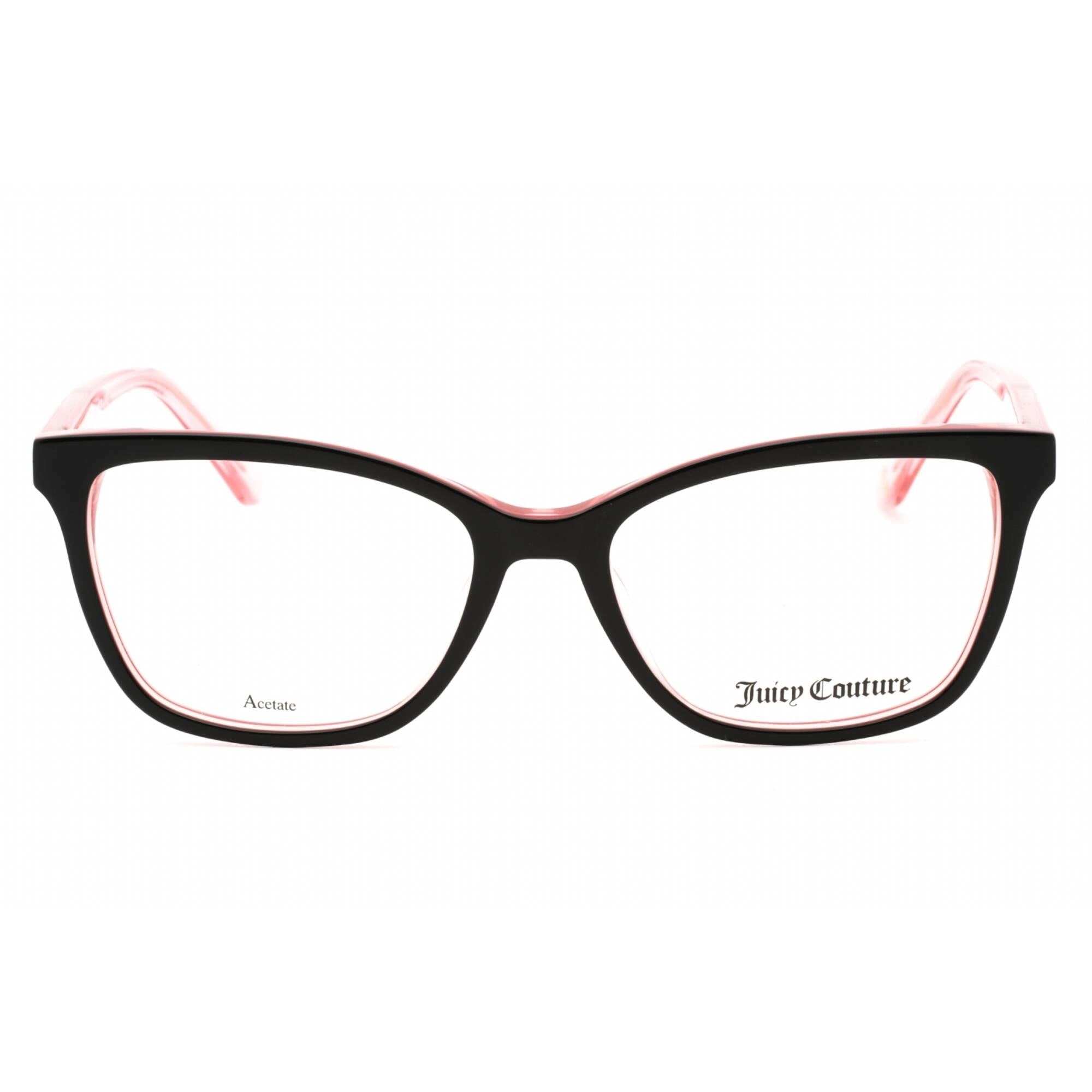 Juicy Couture Women's Eyeglasses - Black Pink Cat Eye Plastic Frame | JU 202 03H2 00