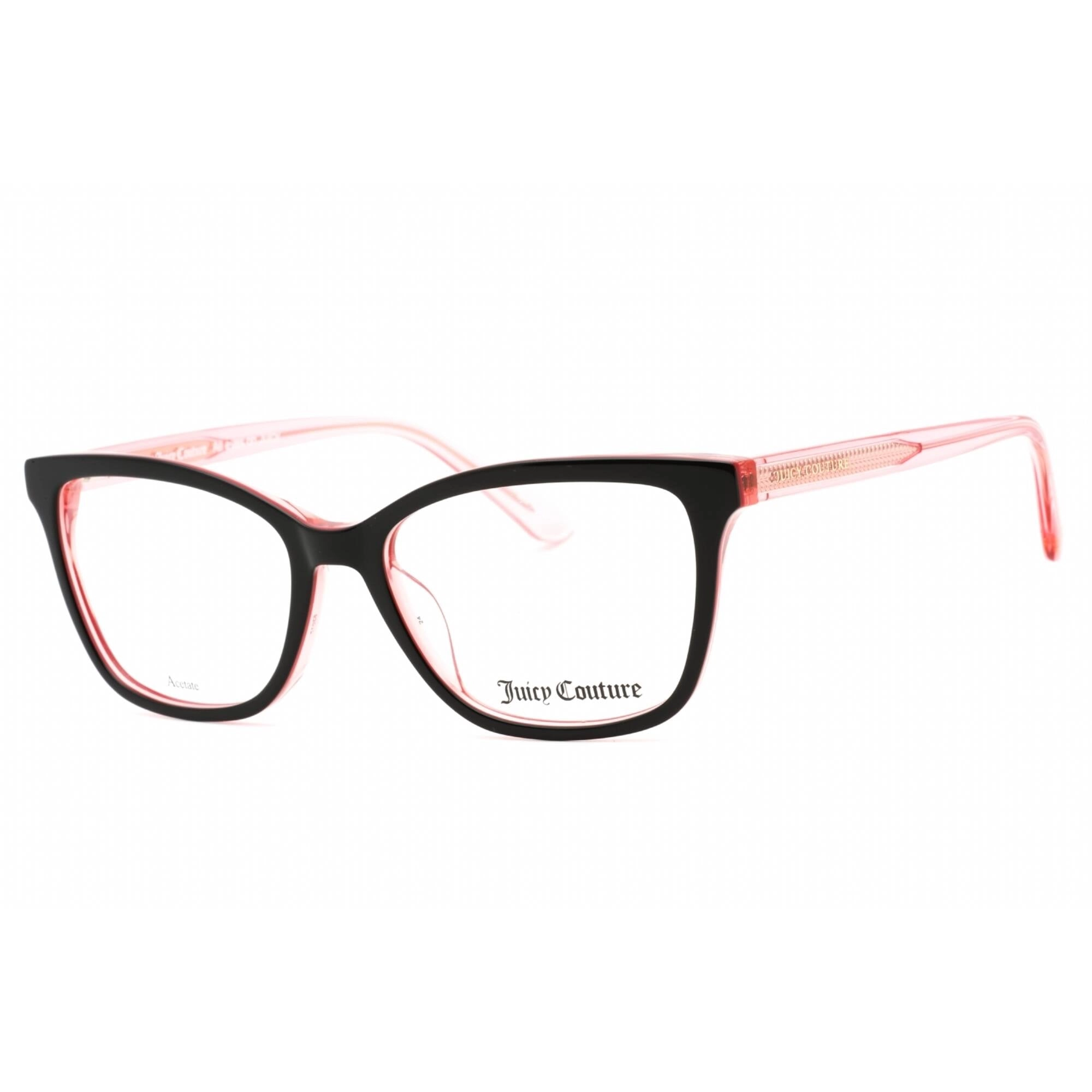 Juicy Couture Women's Eyeglasses - Black Pink Cat Eye Plastic Frame | JU 202 03H2 00