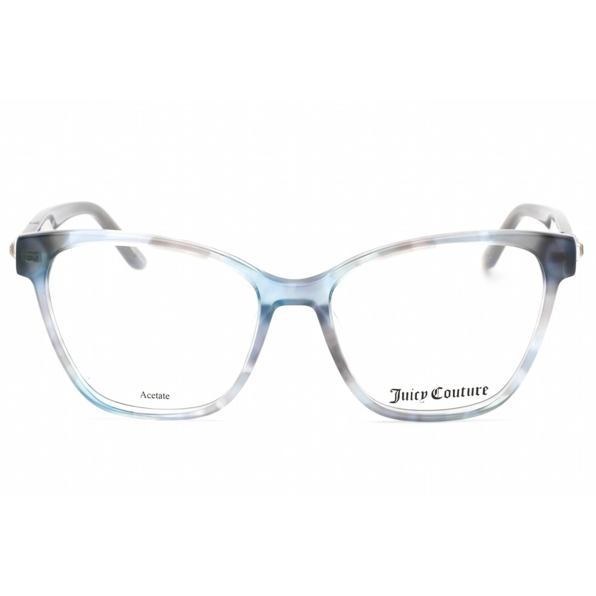 Juicy Couture Women's Eyeglasses - Blue Havana Plastic Cat Eye Frame | JU 215 0JBW 00