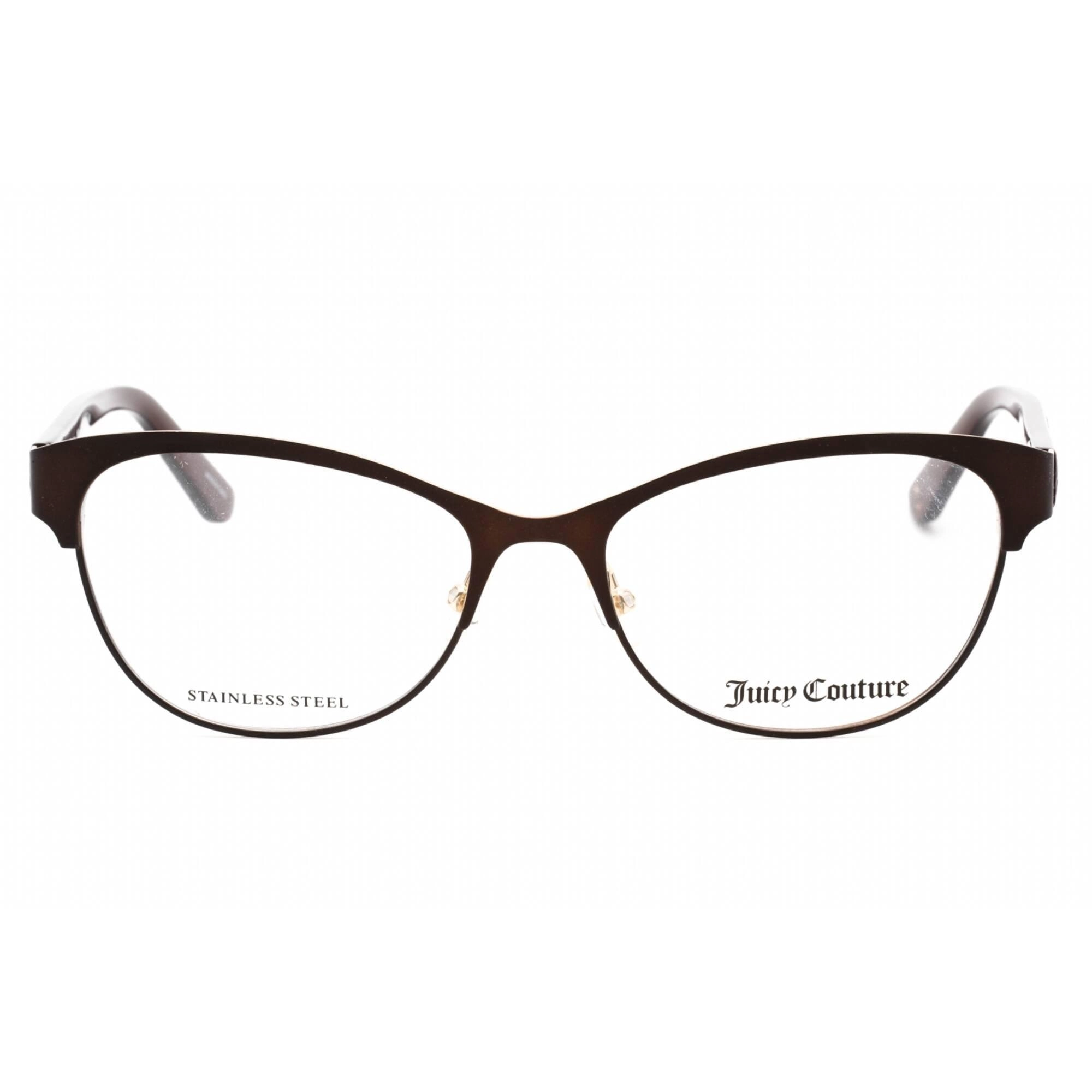 Juicy Couture Women's Eyeglasses - Matte Brown Metal Cat Eye Frame | JU 216/G 0YZ4 00