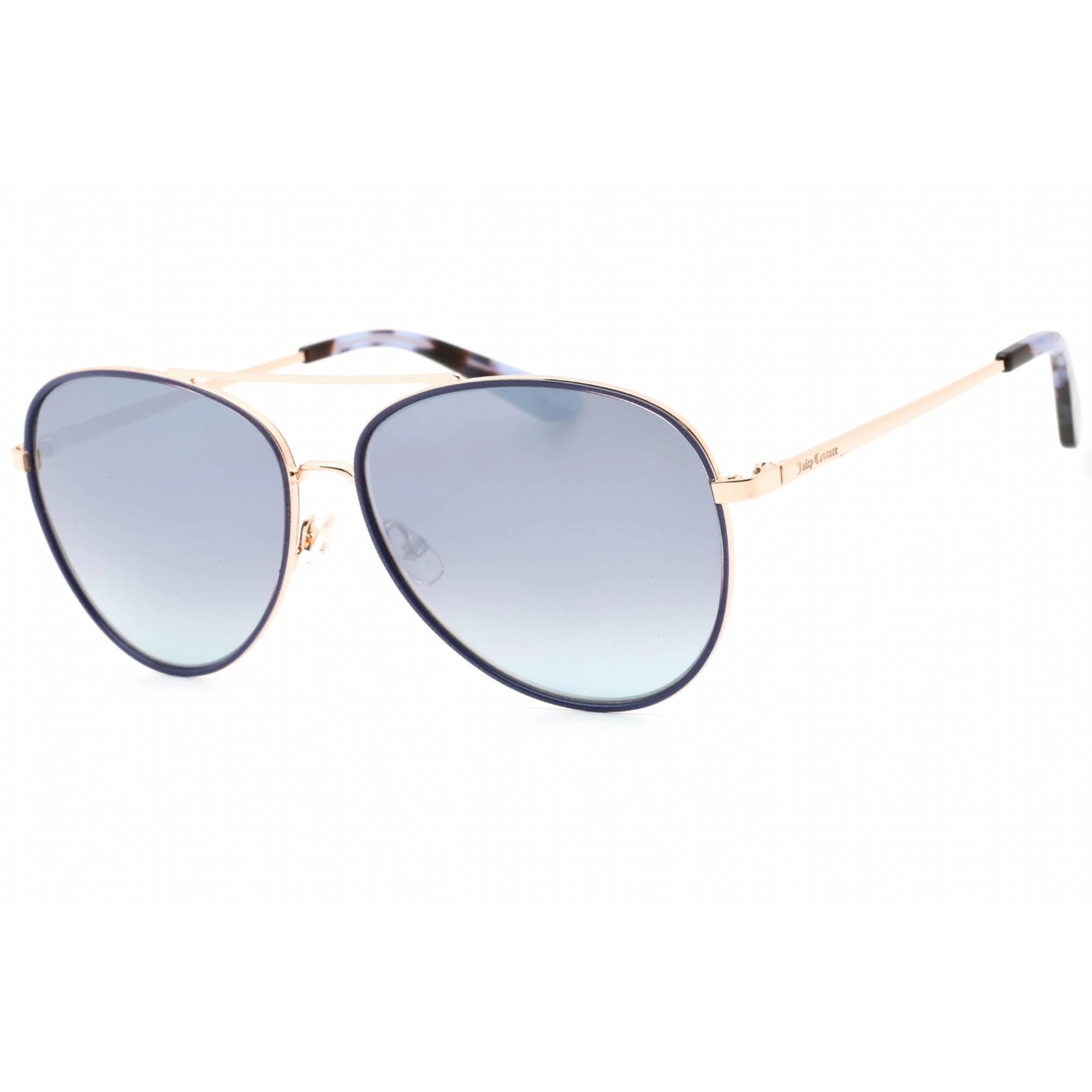 Juicy Couture Women's Sunglasses - Gold Blue Aviator Metal Frame | Ju 599/S 0LKS 00