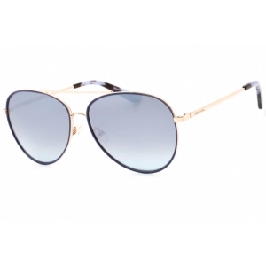 Juicy Couture Women's Sunglasses - Gold Blue Aviator Metal Frame | Ju 599/S 0LKS 00