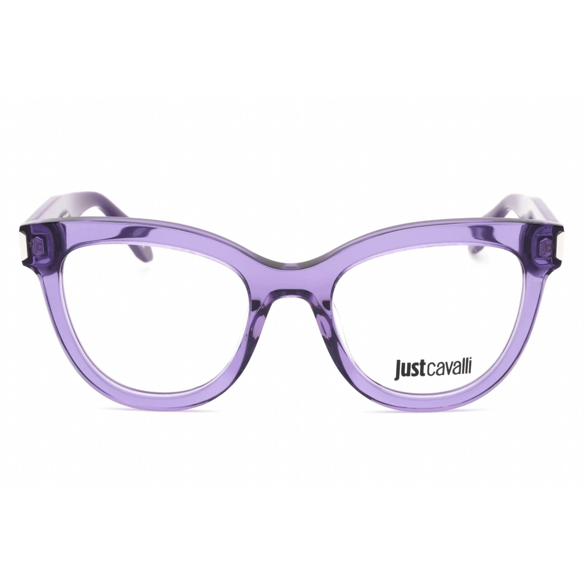 Just Cavalli Women's Eyeglasses - 51mm Shiny Transparent Purple Frame | VJC004V 06LA