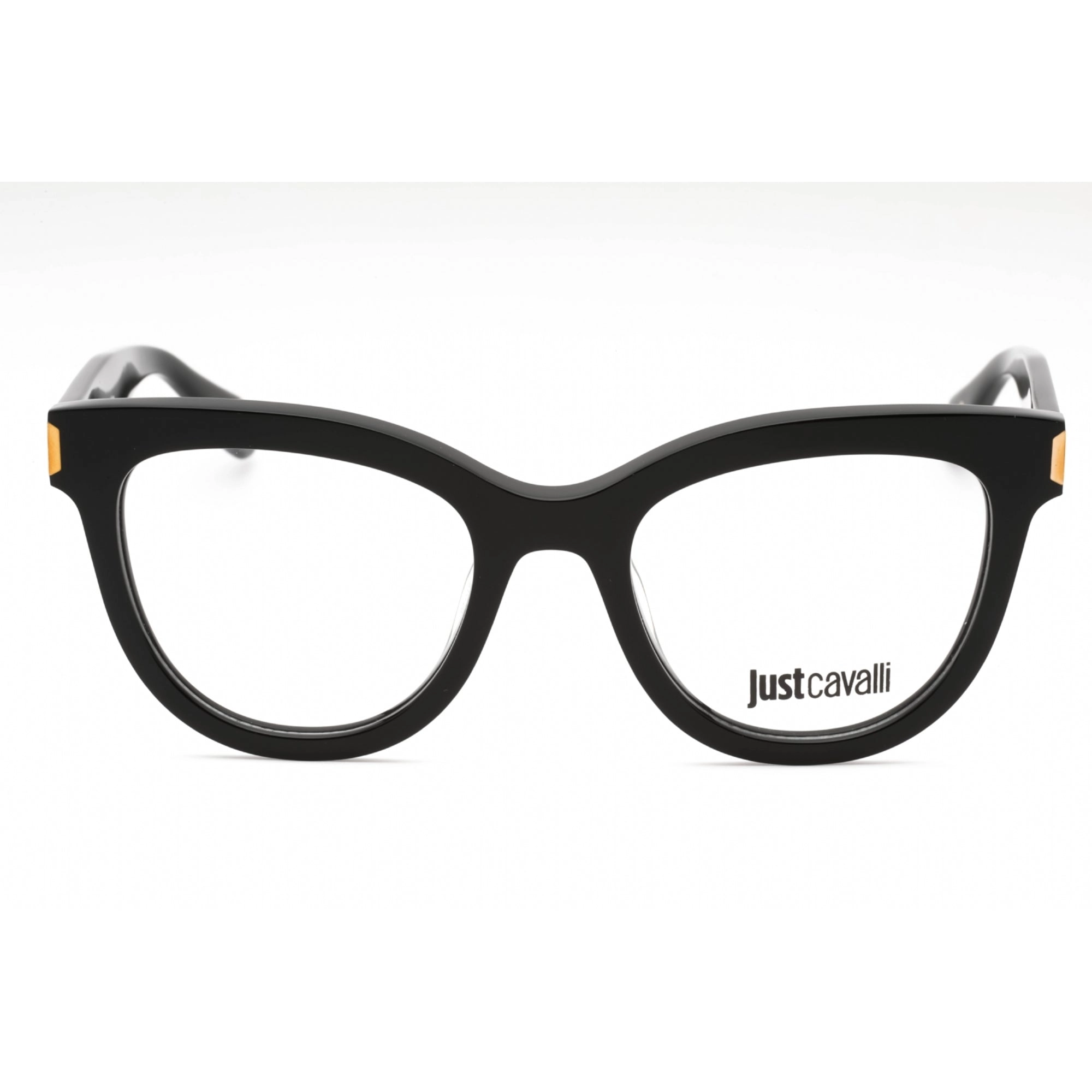Just Cavalli Women's Eyeglasses - Black Acetate Cat Eye Full Rim Frame | VJC004 0700