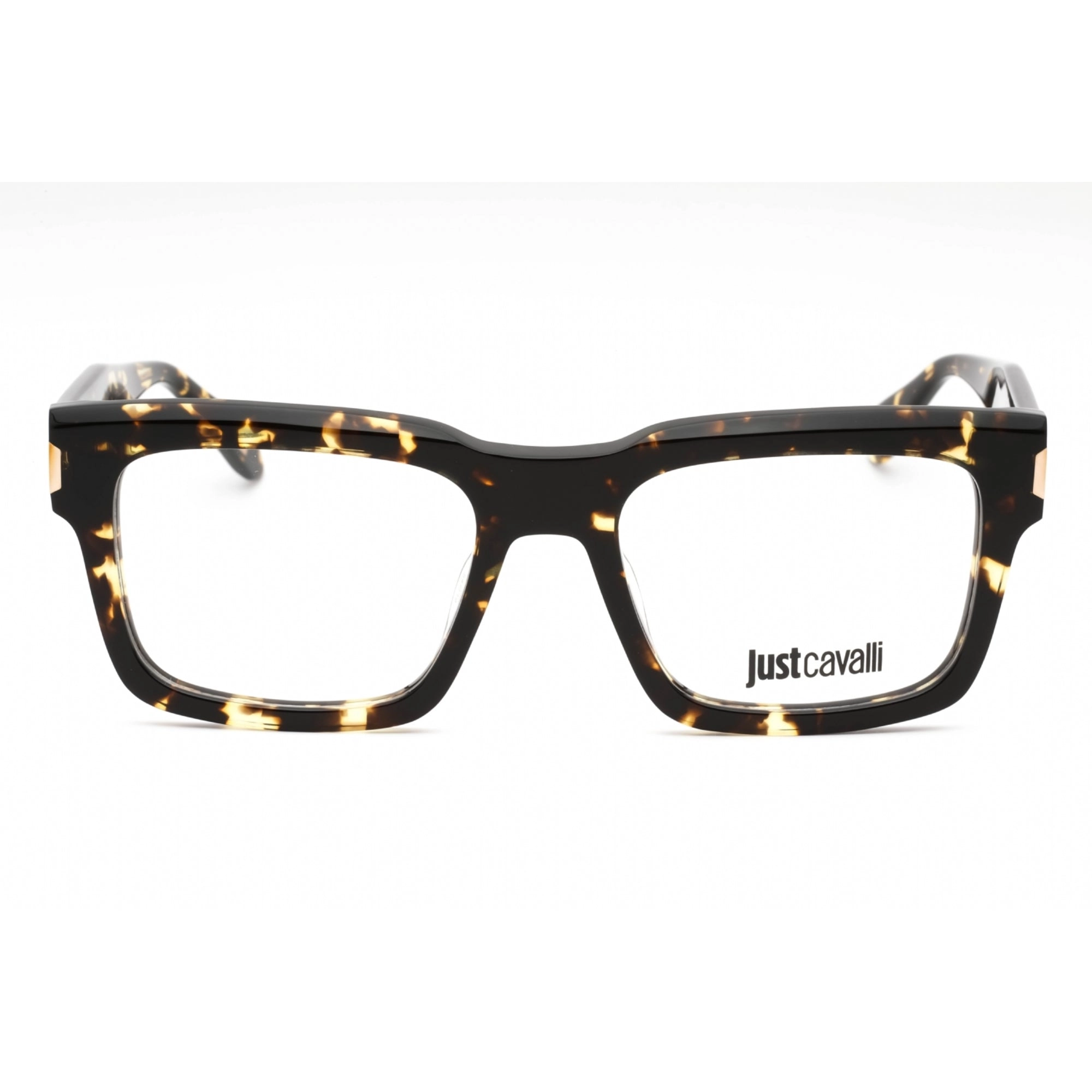 Just Cavalli Women's Eyeglasses - Shiny Tattooed Honey Tortoise Frame | VJC015 0780