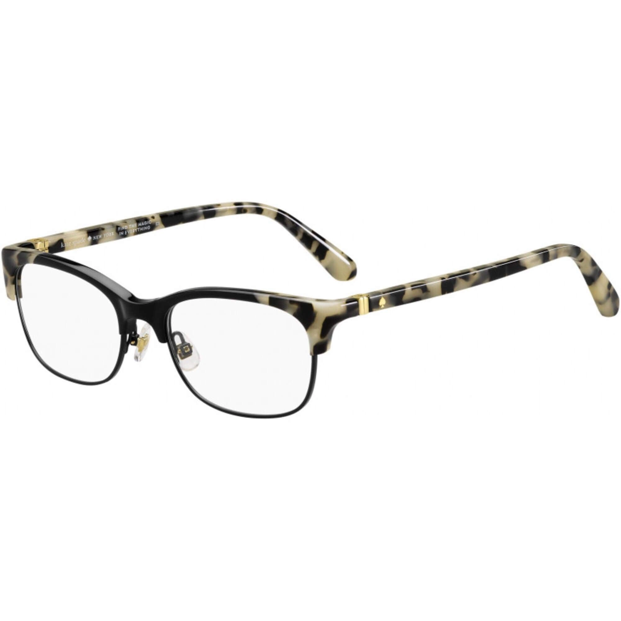 Kate Spade Women's Eyeglasses - Black Metal Square Frame | KATE SPADE ADALI 807