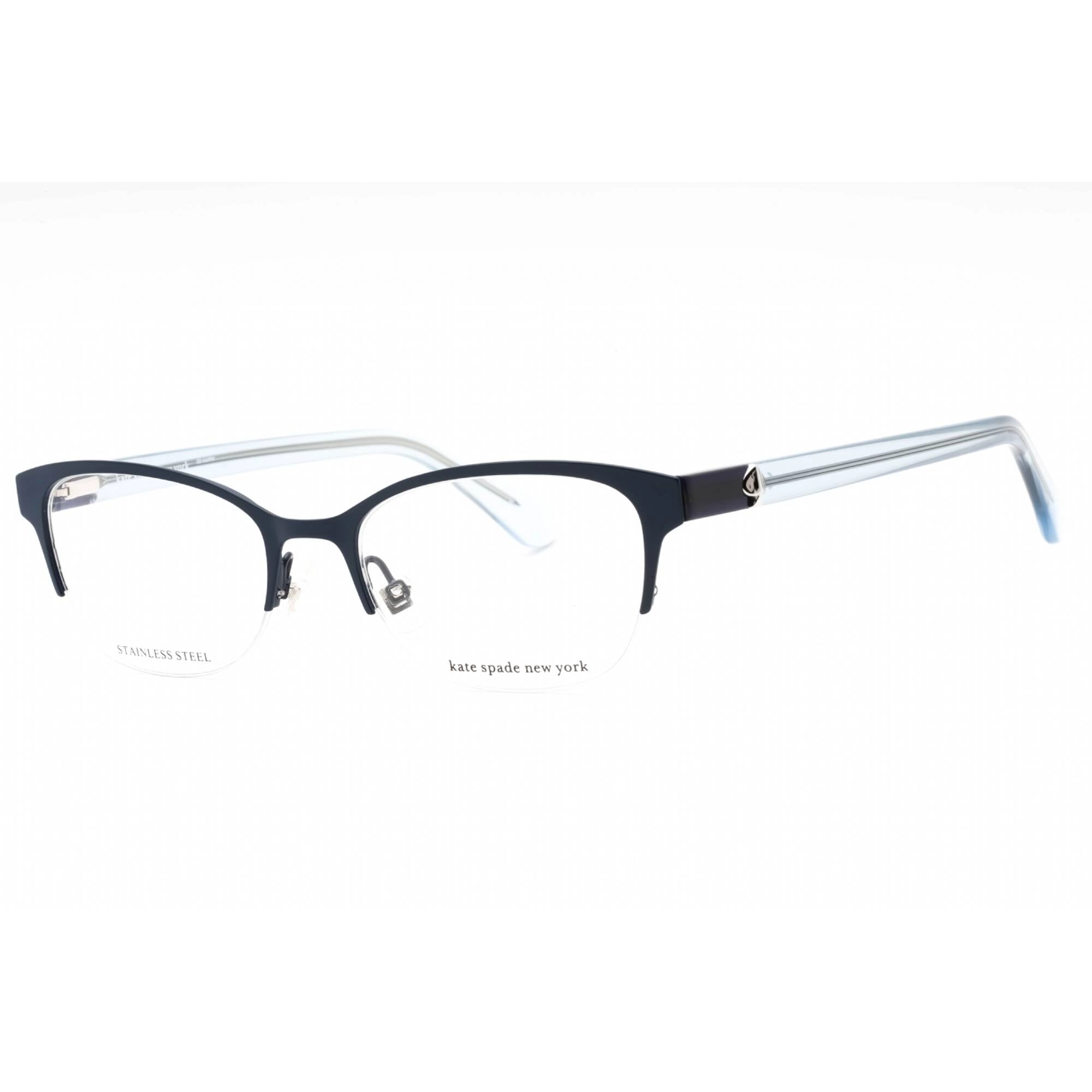 Kate Spade Women's Eyeglasses - Blue Metal Oval Half Rim Frame | FERRARA 0PJP 00