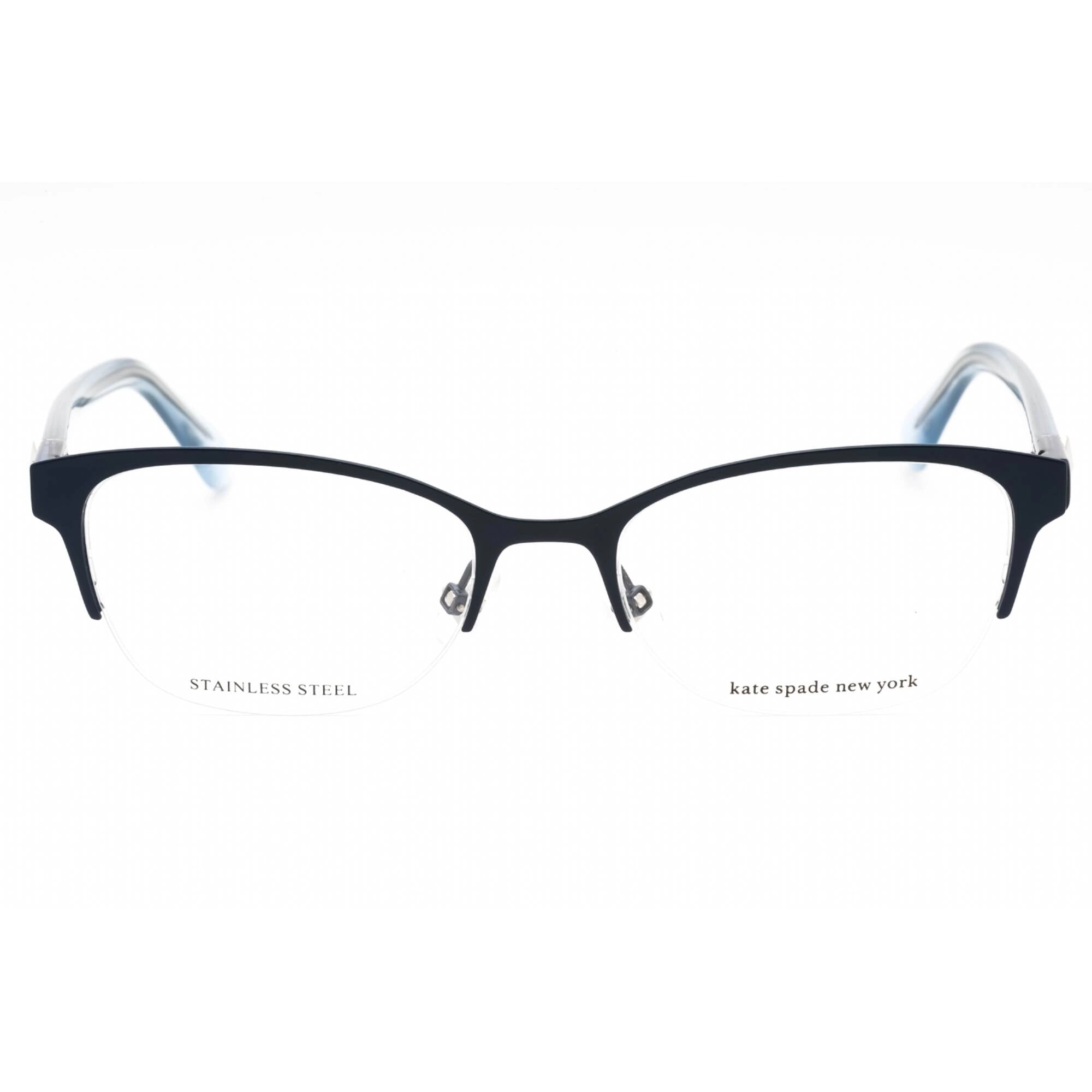 Kate Spade Women's Eyeglasses - Blue Metal Oval Half Rim Frame | FERRARA 0PJP 00