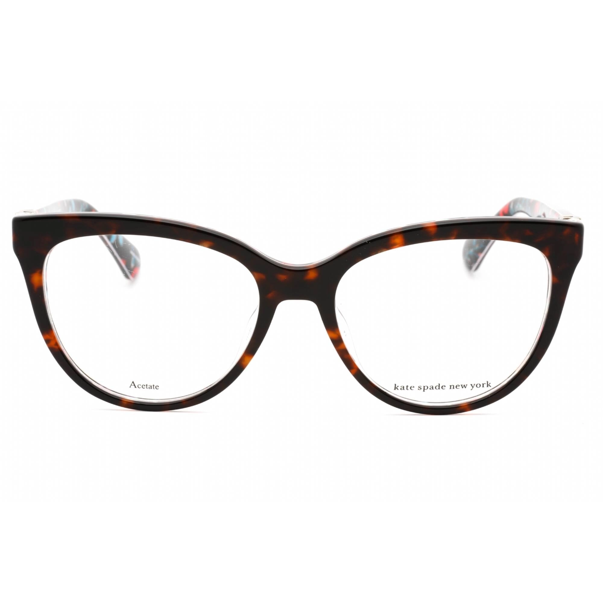 Kate Spade Women's Eyeglasses - Brown Black Red Cat Eye Shape Frame | Cherette 0VH8 00