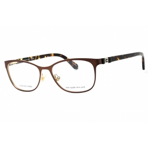 Kate Spade Women's Eyeglasses - Brown Metal Rectangular Full Rim Frame | Jonae 009Q 00