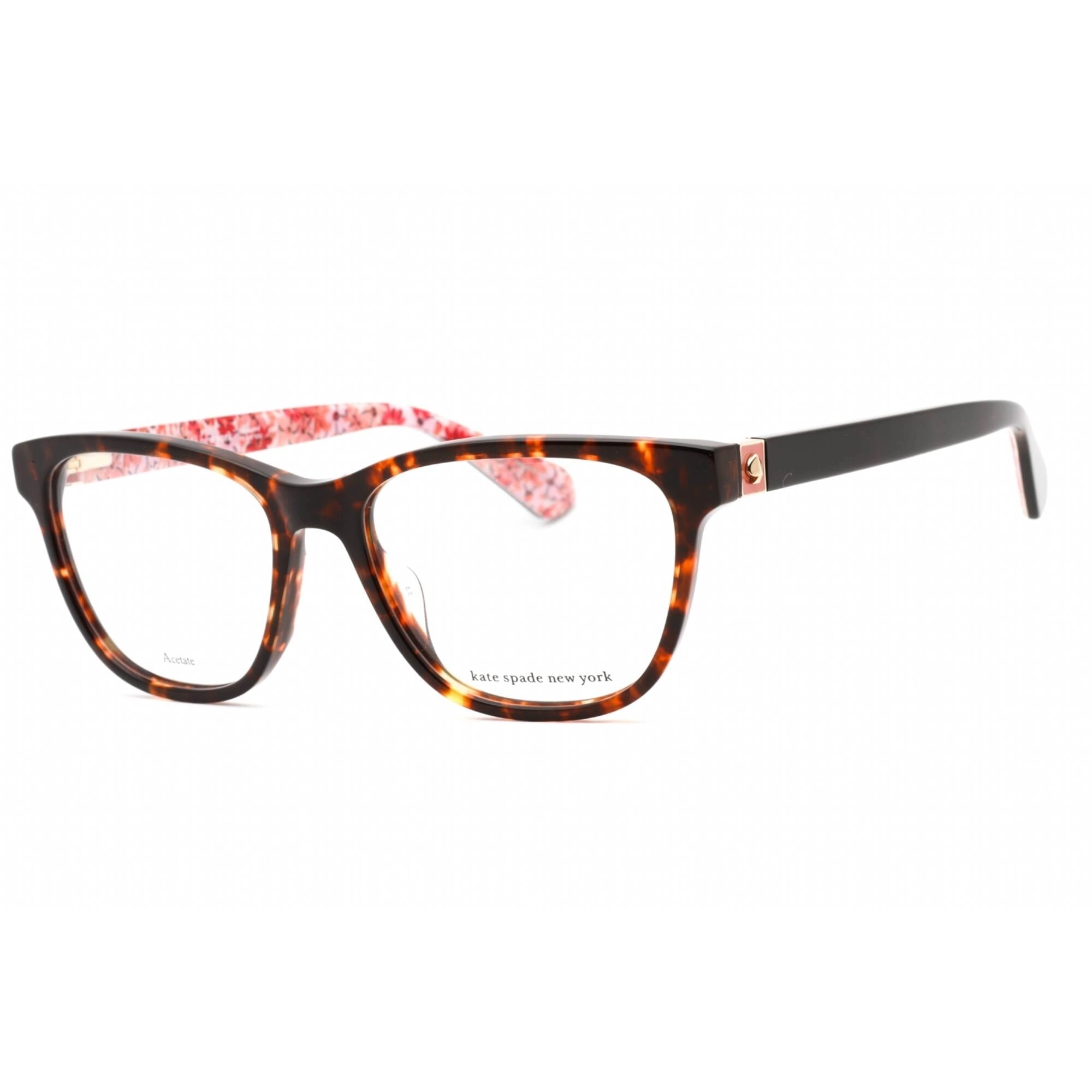 Kate Spade Women's Eyeglasses - Havana Cat Eye Frame Clear Demo Lens | VERNA 0086 00