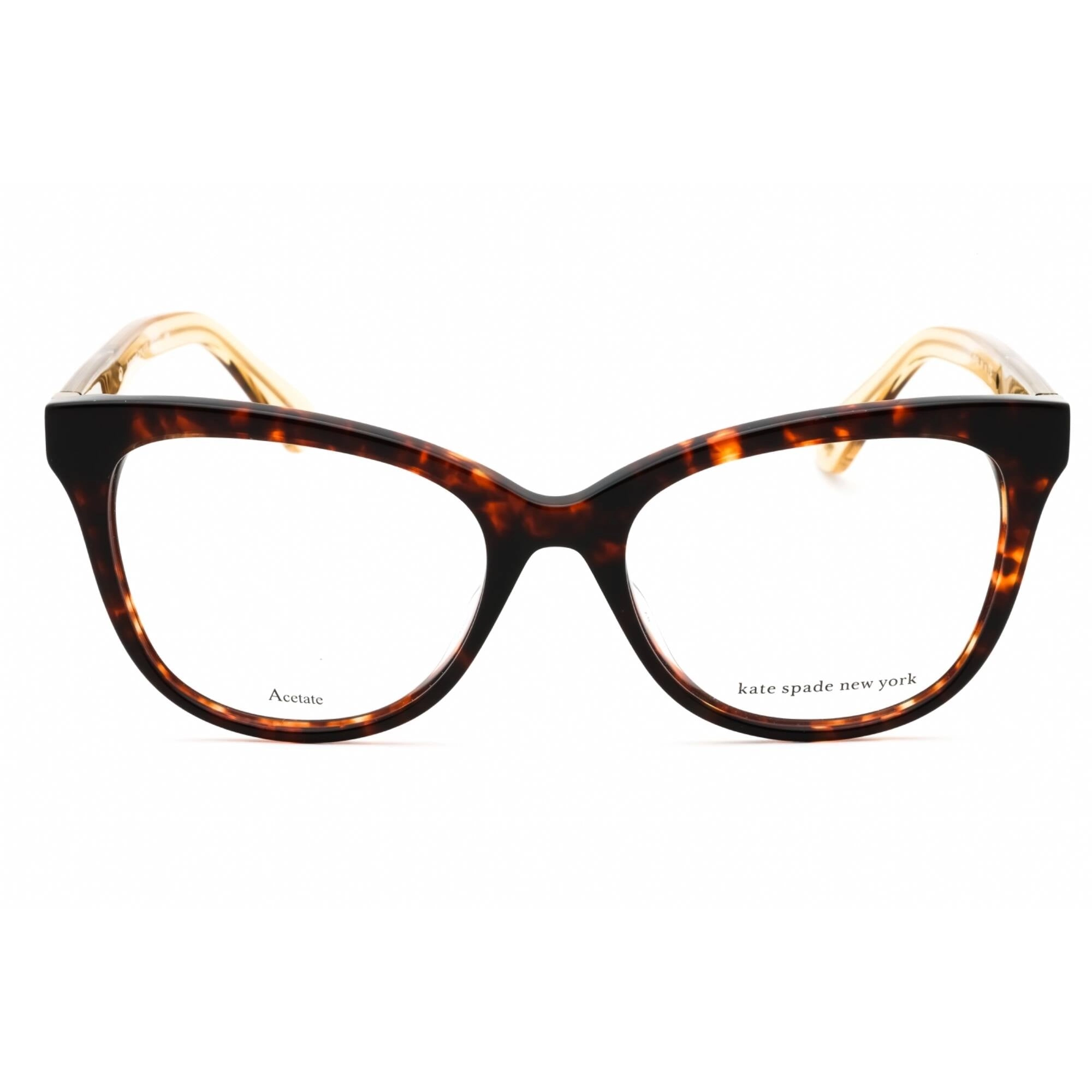 Kate Spade Women's Eyeglasses - Havana Plastic Full Rim Cat Eye Frame | NEVAEH 0086 00