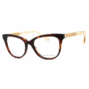 Kate Spade Women's Eyeglasses - Havana Plastic Full Rim Cat Eye Frame | NEVAEH 0086 00
