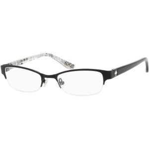 Kate Spade Women's Eyeglasses - Satin Black Rectangular Frame | KATE SPADE ADERYN 3