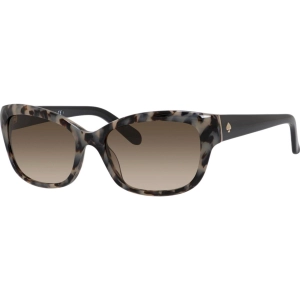 Kate Spade Women's Sunglasses - Havana Black Plastic Cat Eye Frame | JOHANNA/S 0MKJ