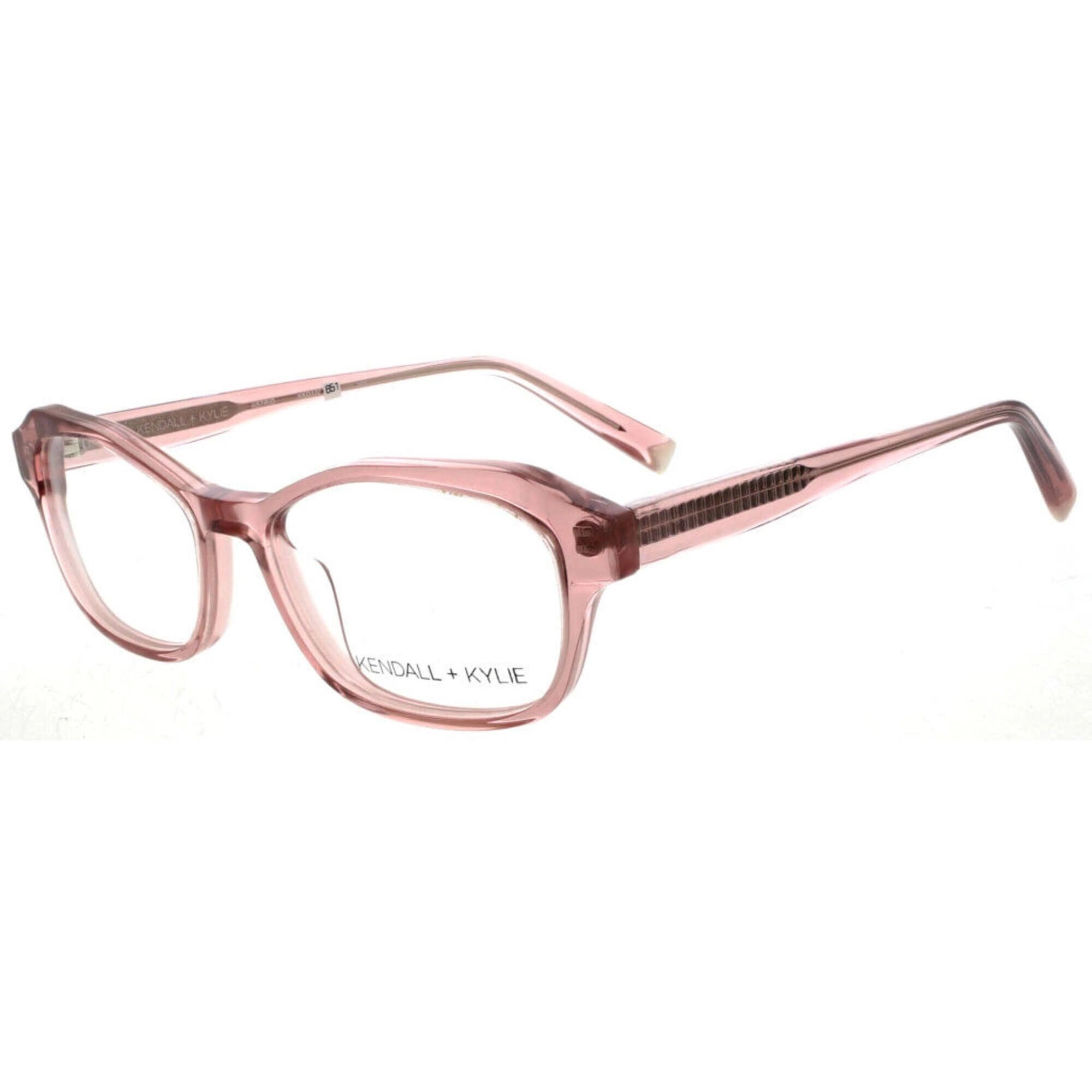 Kendall   Kylie Women's Eyeglasses - Burnt Blush Crystal Acetate Frame | KKO172 651