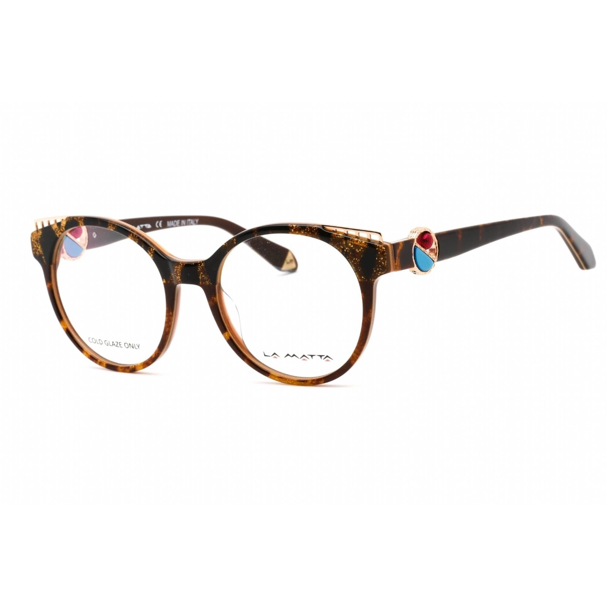La Matta Women's Eyeglasses - Full Rim Cat Eye Tortoise Plastic Frame | LMV3250 C1