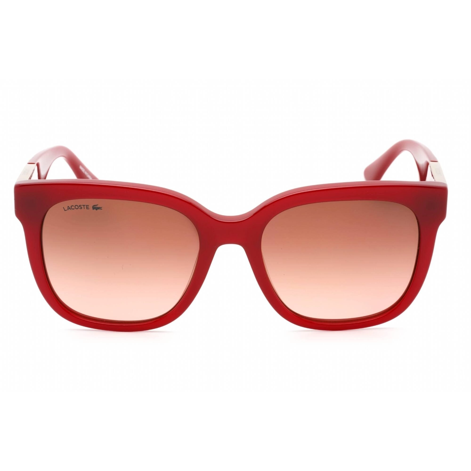 Lacoste Women's Sunglasses - Opaline Burgundy Plastic Rectangular Frame | L970S 601