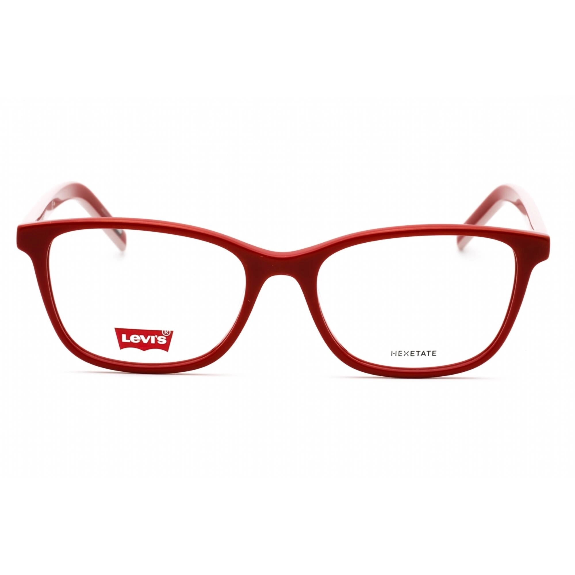 Levi's Women's Eyeglasses - Burgundy Plastic Cat Eye Full Rim Frame | LV 1032 0LHF 00