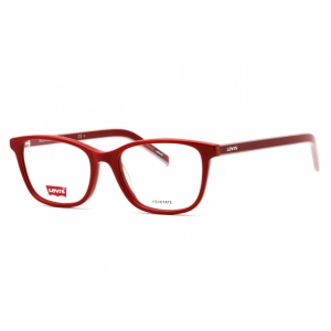 Levi's Women's Eyeglasses - Burgundy Plastic Cat Eye Full Rim Frame | LV 1032 0LHF 00
