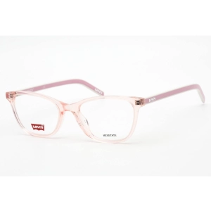 Levi's Women's Eyeglasses - Clear Demo Lens Pink Rectangular Frame | LV 1022 035J 00