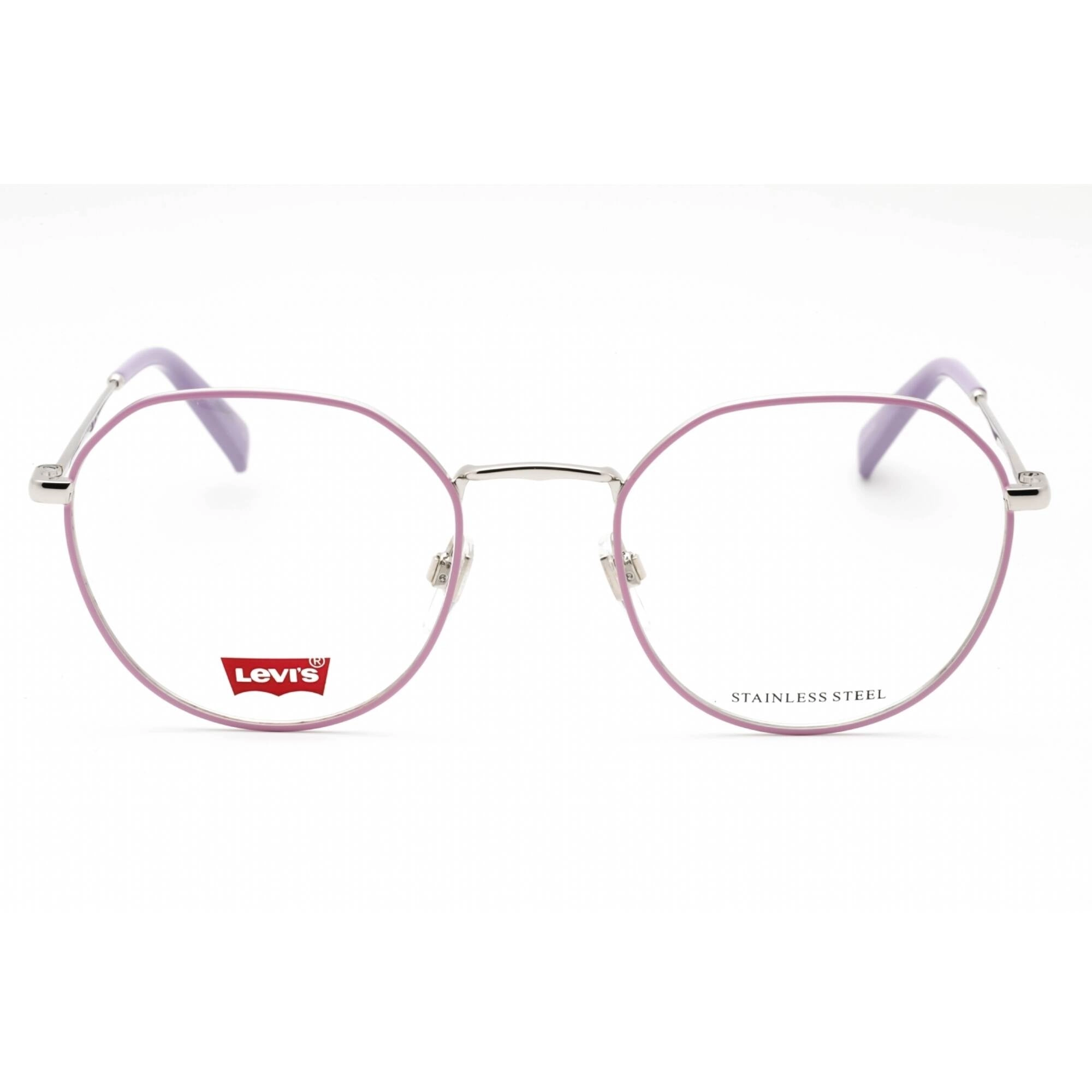 Levi's Women's Eyeglasses - Lilac Metal Geometric Full Rim Frame | LV 5024 0789 00