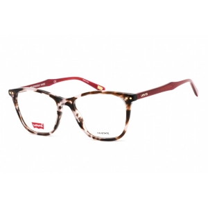 Levi's Women's Eyeglasses - Pink Havana Hexetate Square Shape Frame | LV 5018 0HT8 00