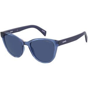 Levi's Women's Sunglasses - Blue Plastic Cat Eye Frame | LEVI LV 1014/S 0PJP/KU