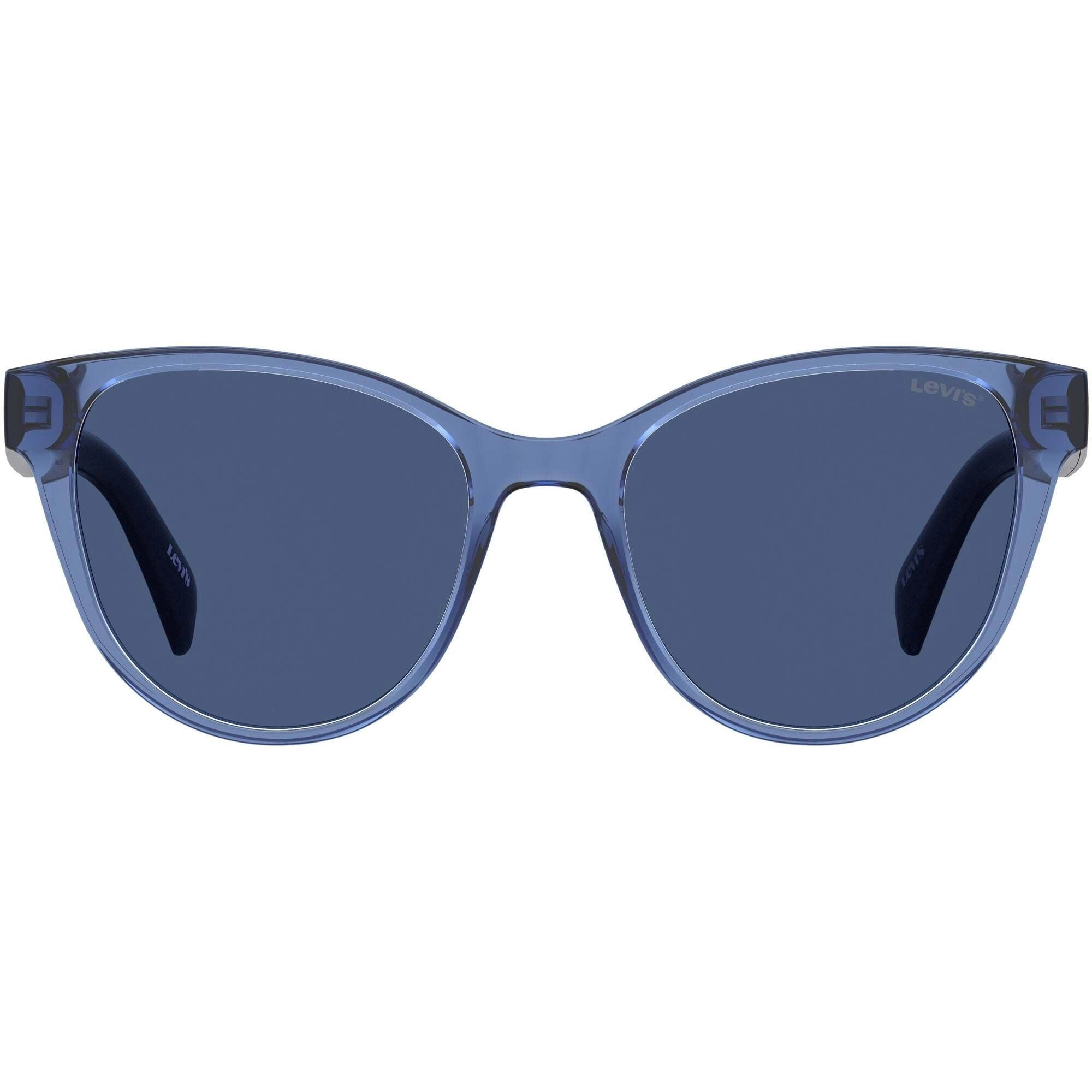 Levi's Women's Sunglasses - Blue Plastic Cat Eye Frame | LEVI LV 1014/S 0PJP/KU
