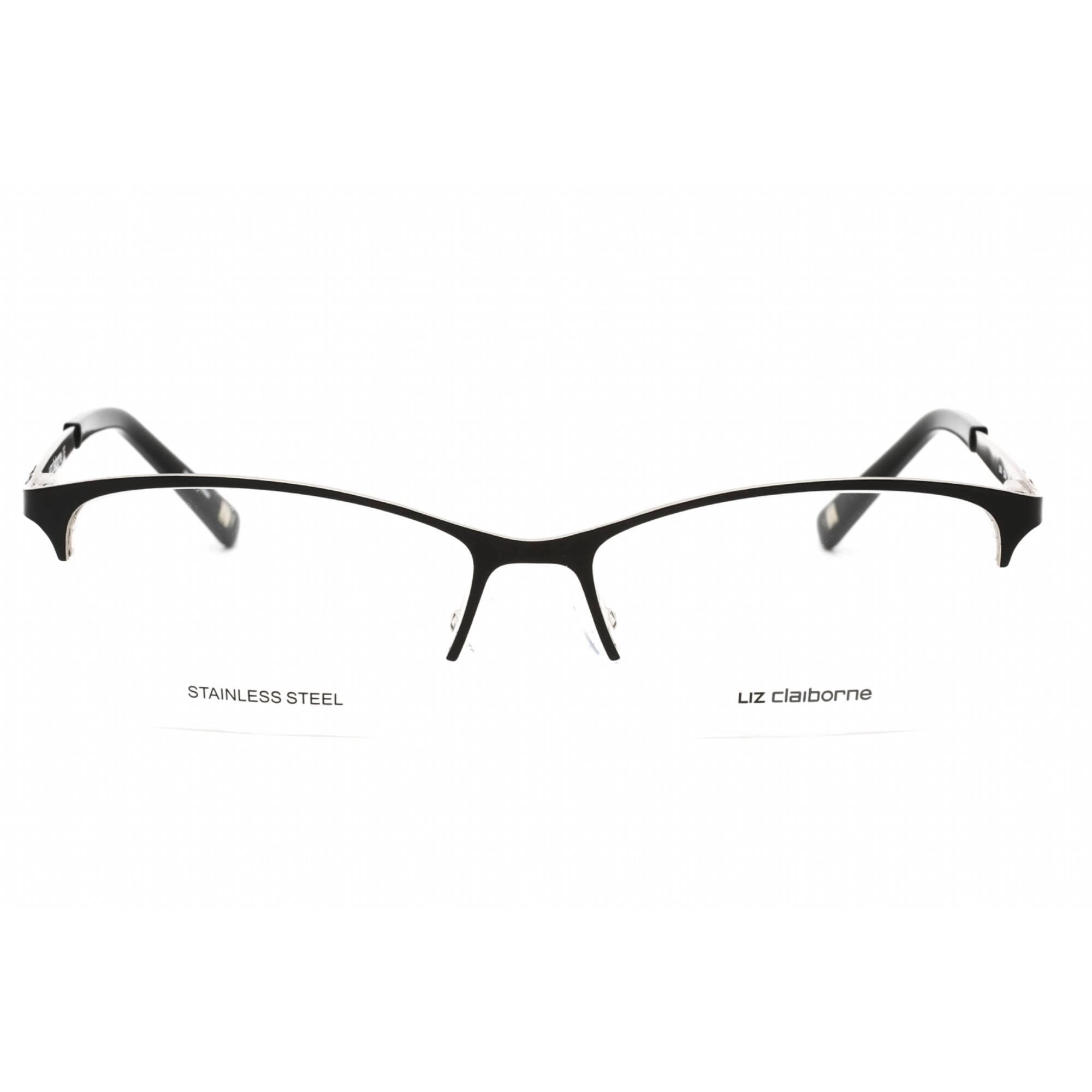 Liz Claiborne Women's Eyeglasses - Black Palladium Cat Eye Metal Frame | L 654 0CSA 00